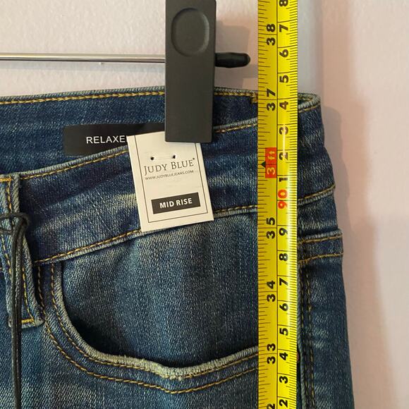 NWT Judy Blue Dark Wash Relaxed Fit Jeans High Waisted Slim Women's size 29 - Picture 10 of 13